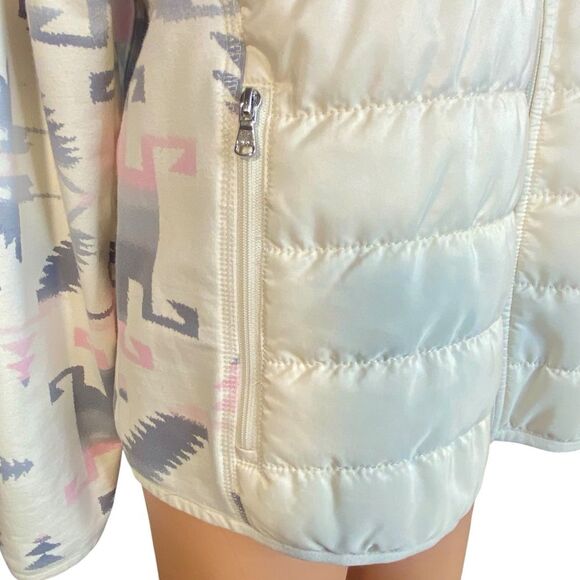 Ralph Lauren Lauren Active Light Puffer Jacket Womens Size XL Aztec Print - Picture 4 of 7